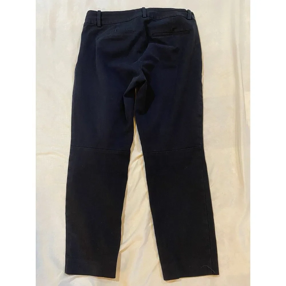 J Crew Mercantile Side‎ Zip Black Pants Women's Sz 4P Black Ankle